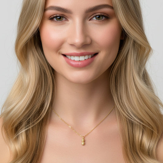 14K Gold Fill Pineapple Charm Necklace, A little tropical vibe with this handmade 14K gold fill charm necklace.