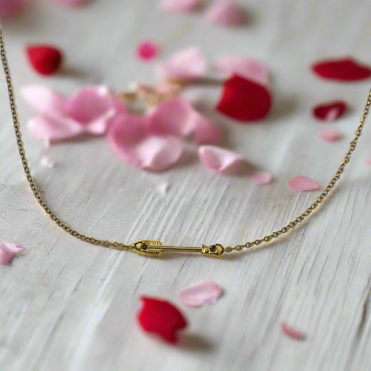 14K Gold Fill Arrow Charm Necklace