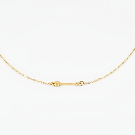 14K Gold Fill Arrow Charm Necklace