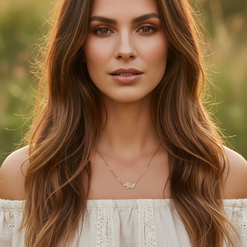 14K Gold Fill Open Tree Branch Necklace