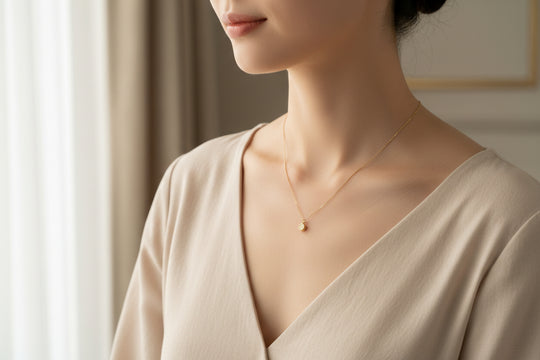 14K Gold Fill Coin Medallion Charm Necklace