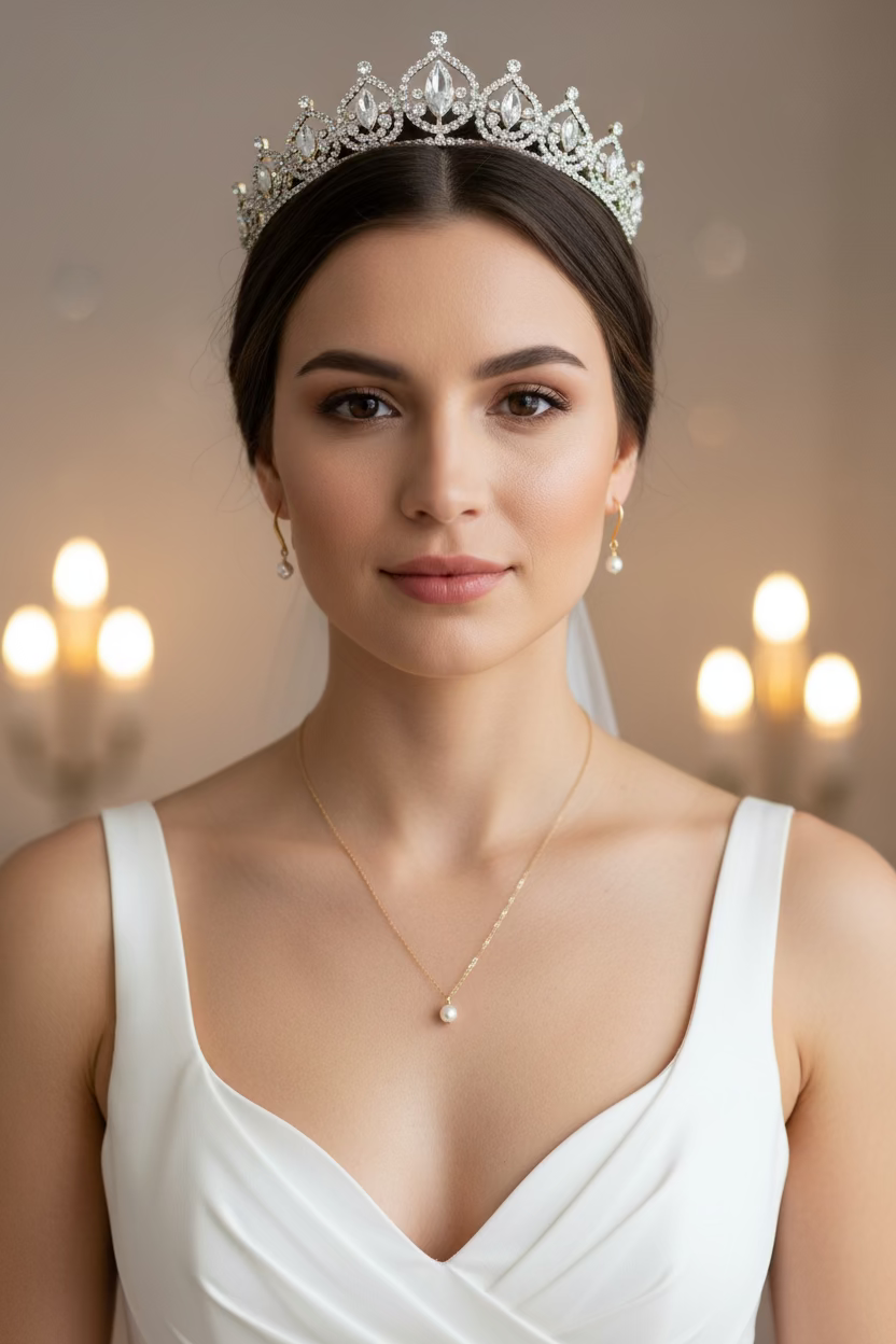 Cream Pearl Bridesmaid Necklace Gift Set, Perfect for bridesmaids and wedding celebrations, this elegant soft cream color pearl necklace and earring set combines timeless beauty with practical design
