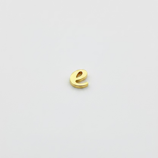 Gold Script Initial Necklace