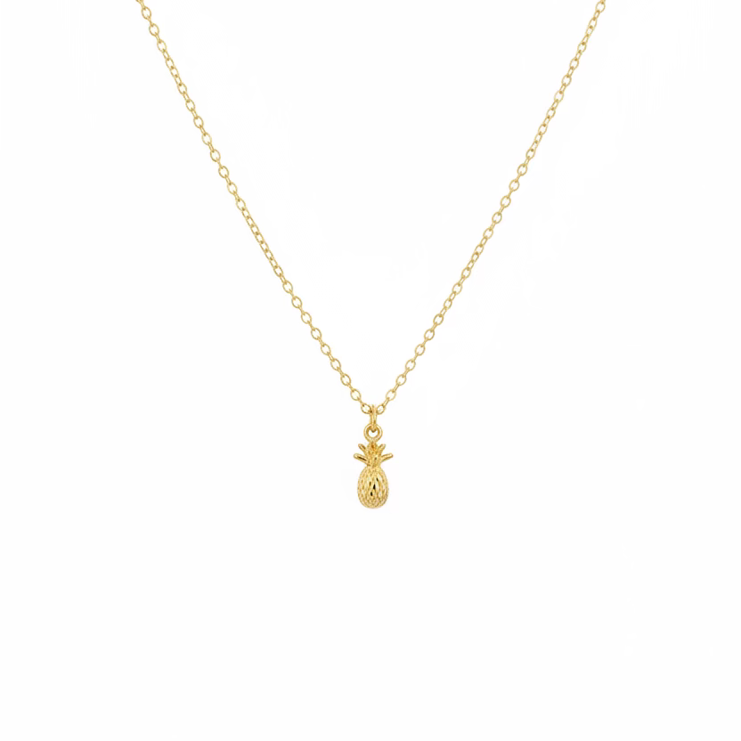 14K Gold Fill Pineapple Charm Necklace