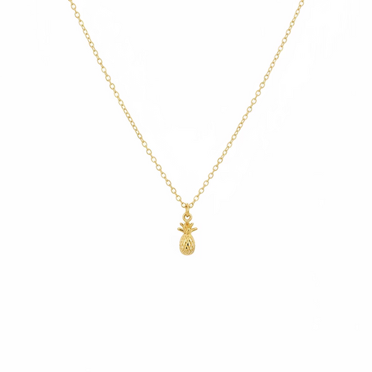 14K Gold Fill Pineapple Charm Necklace