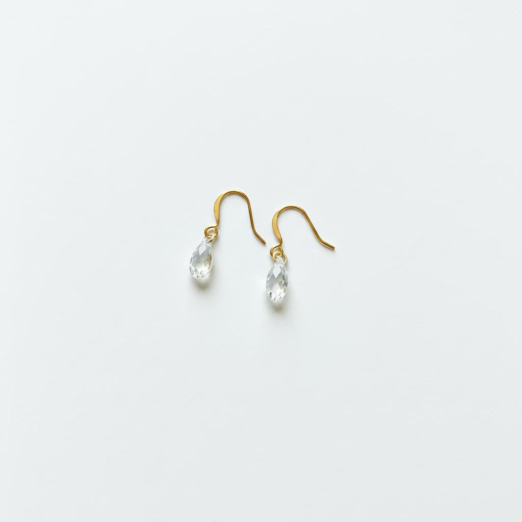 Crystal Teardrop Bridal Earrings