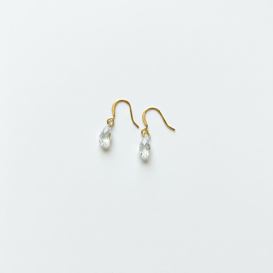 Crystal Teardrop Bridal Earrings