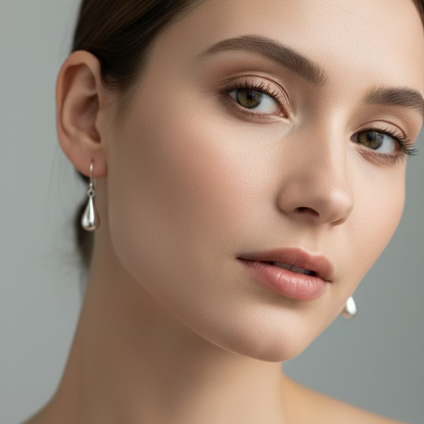 Sterling Silver Teardrop Earrings