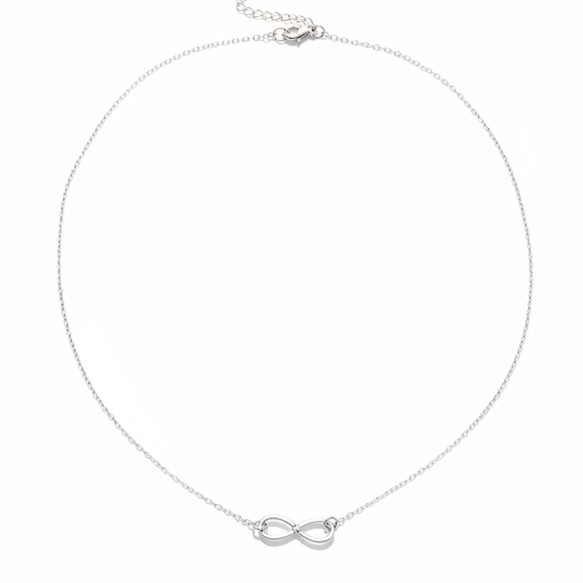 Sterling Silver Infinity Charm Necklace