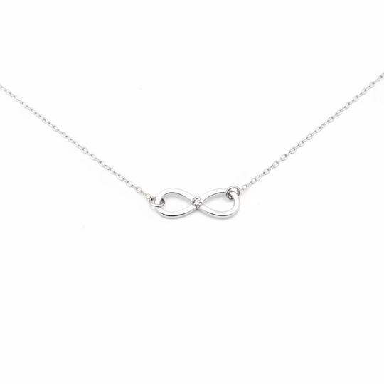 Sterling Silver Infinity Charm Necklace