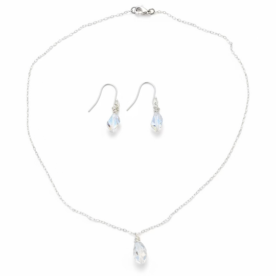 Cubist AB Crystal Bridal Jewelry Set – Necklace & Earrings