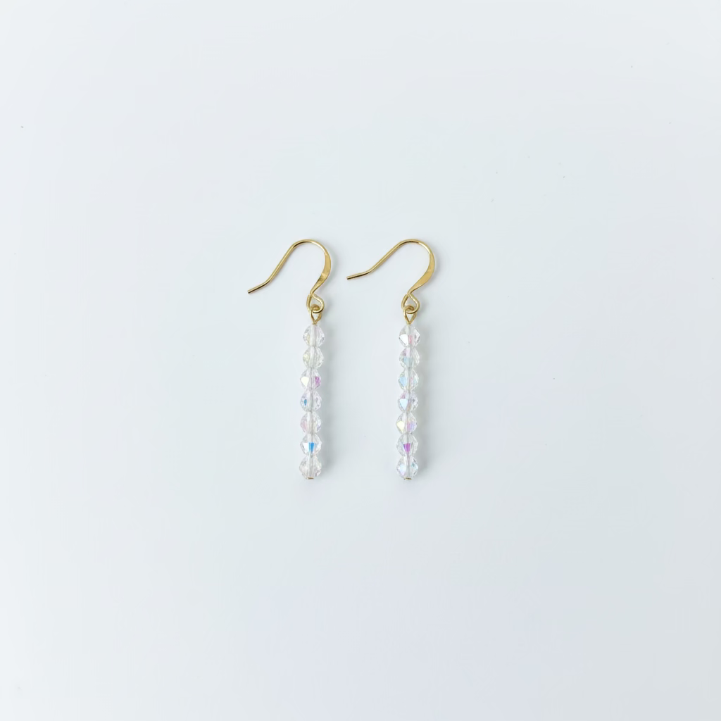 AB Clear Crystal Bridal Earrings