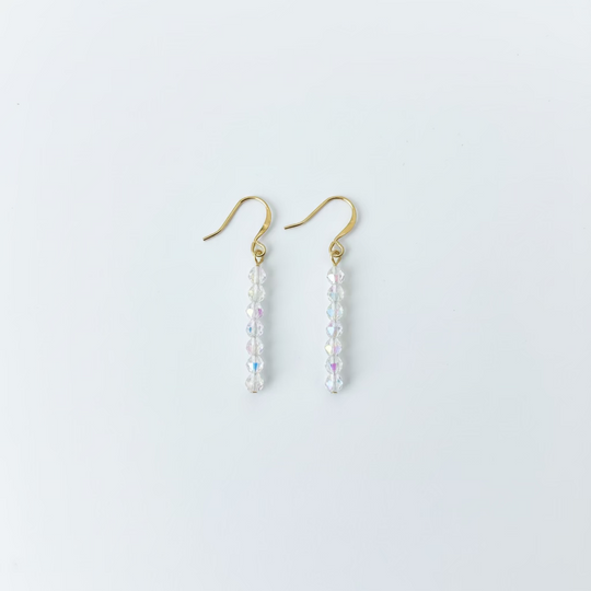 AB Clear Crystal Bridal Earrings