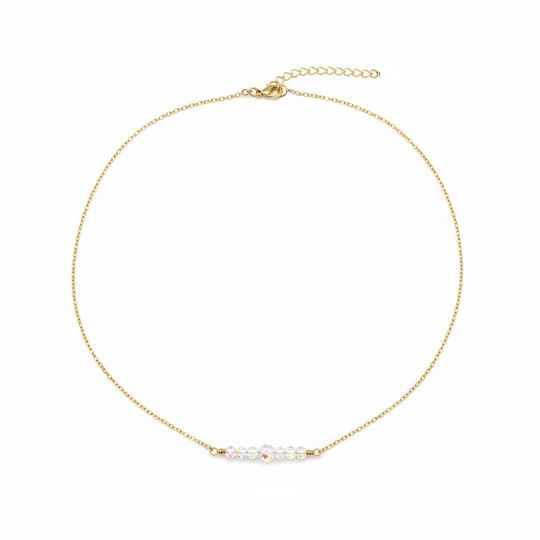 AB Clear Crystal Bridal Necklace
