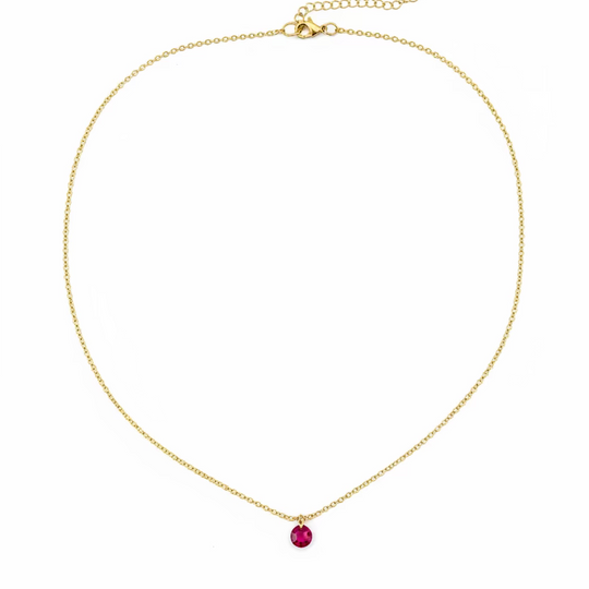 July Birthstone Necklace