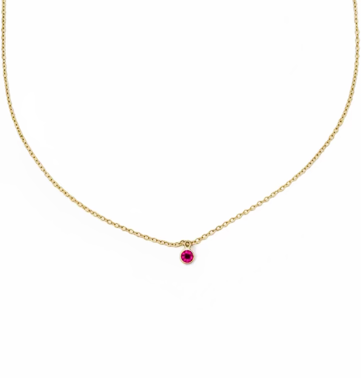 July Birthstone Necklace