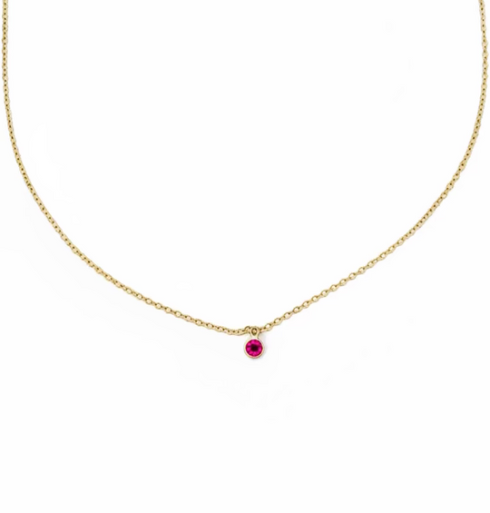 July Birthstone Necklace