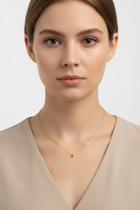 July Birthstone Necklace