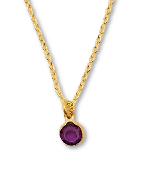 Crystal Birthstone Necklaces Jewelry Accessory
