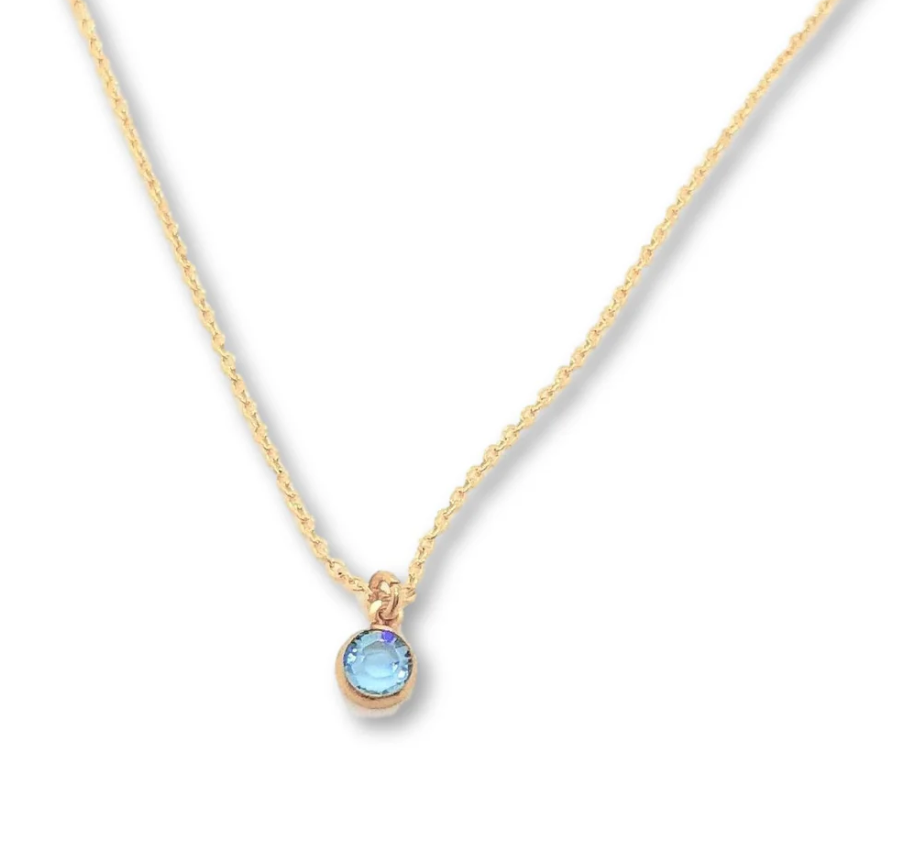 Crystal Birthstone Necklaces Jewelry Accessory