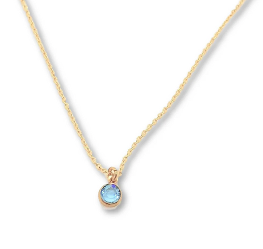 Crystal Birthstone Necklaces Jewelry Accessory
