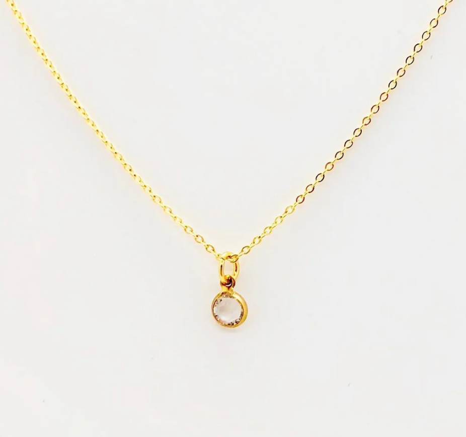Crystal Birthstone Necklaces Jewelry Accessory