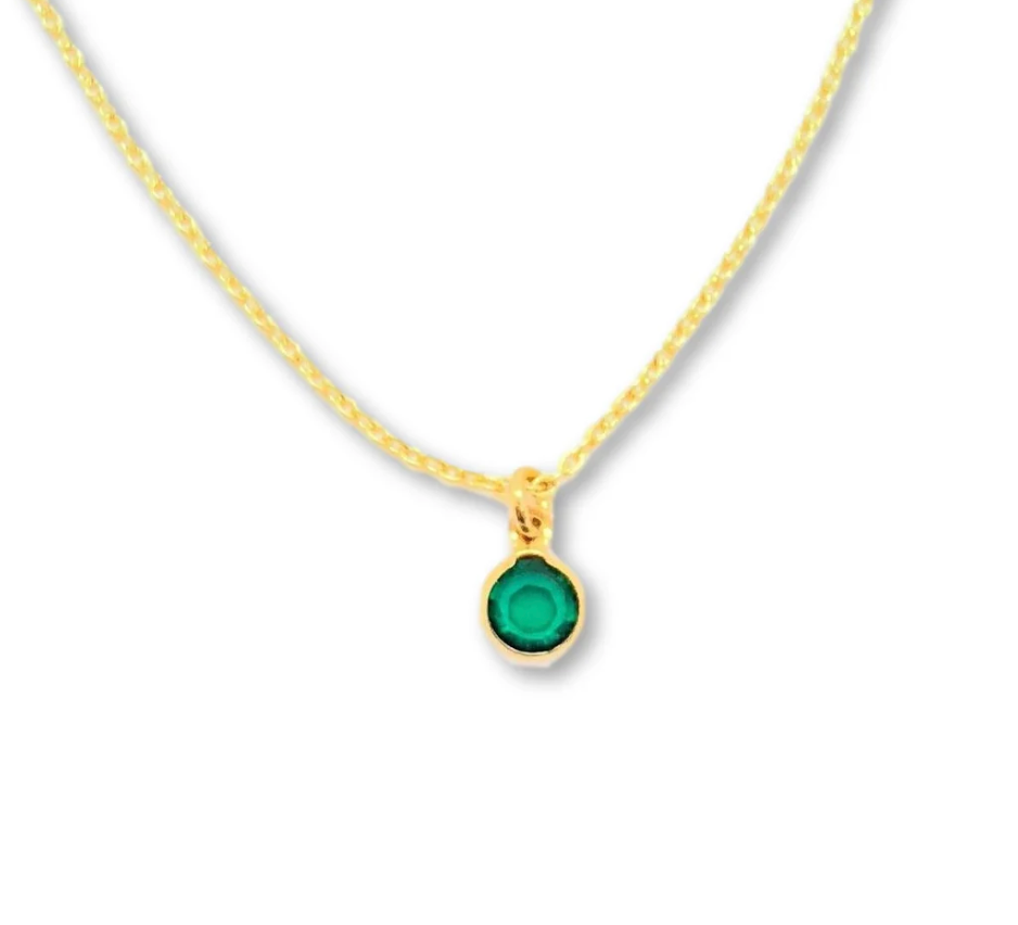 Crystal Birthstone Necklaces Jewelry Accessory