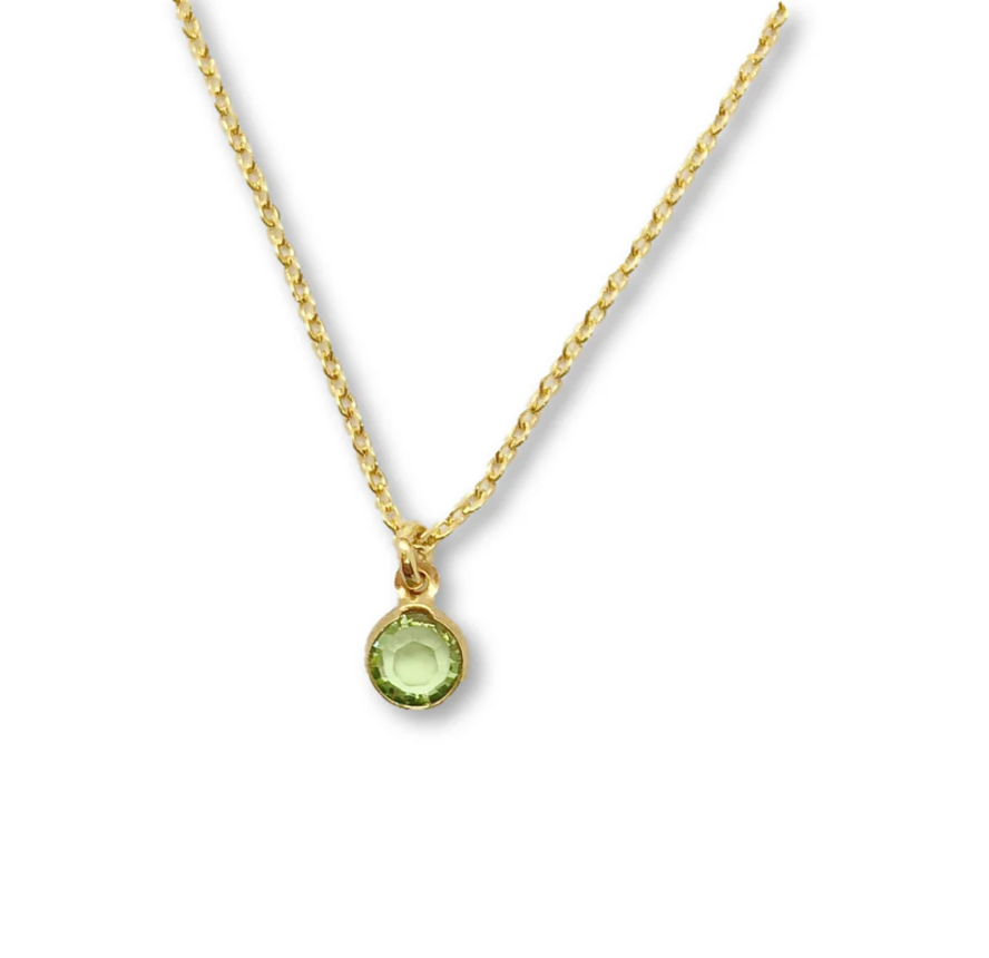 Crystal Birthstone Necklaces Jewelry Accessory
