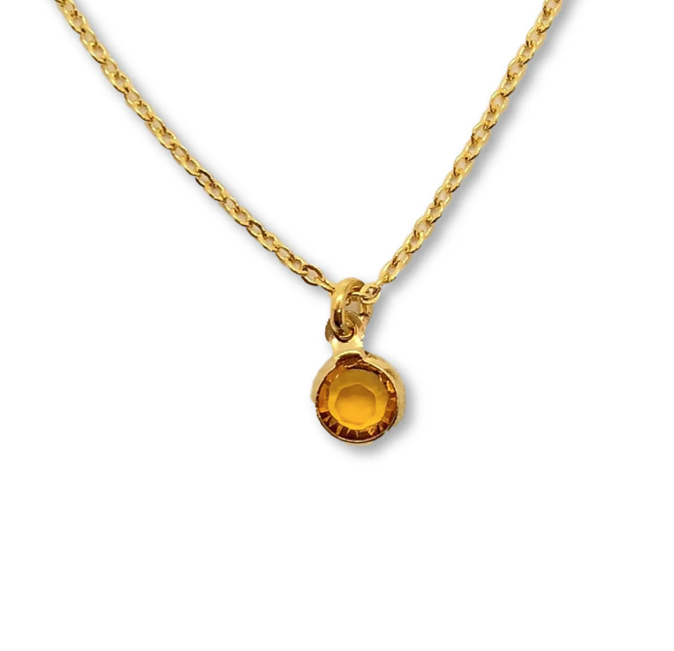 Crystal Birthstone Necklaces Jewelry Accessory