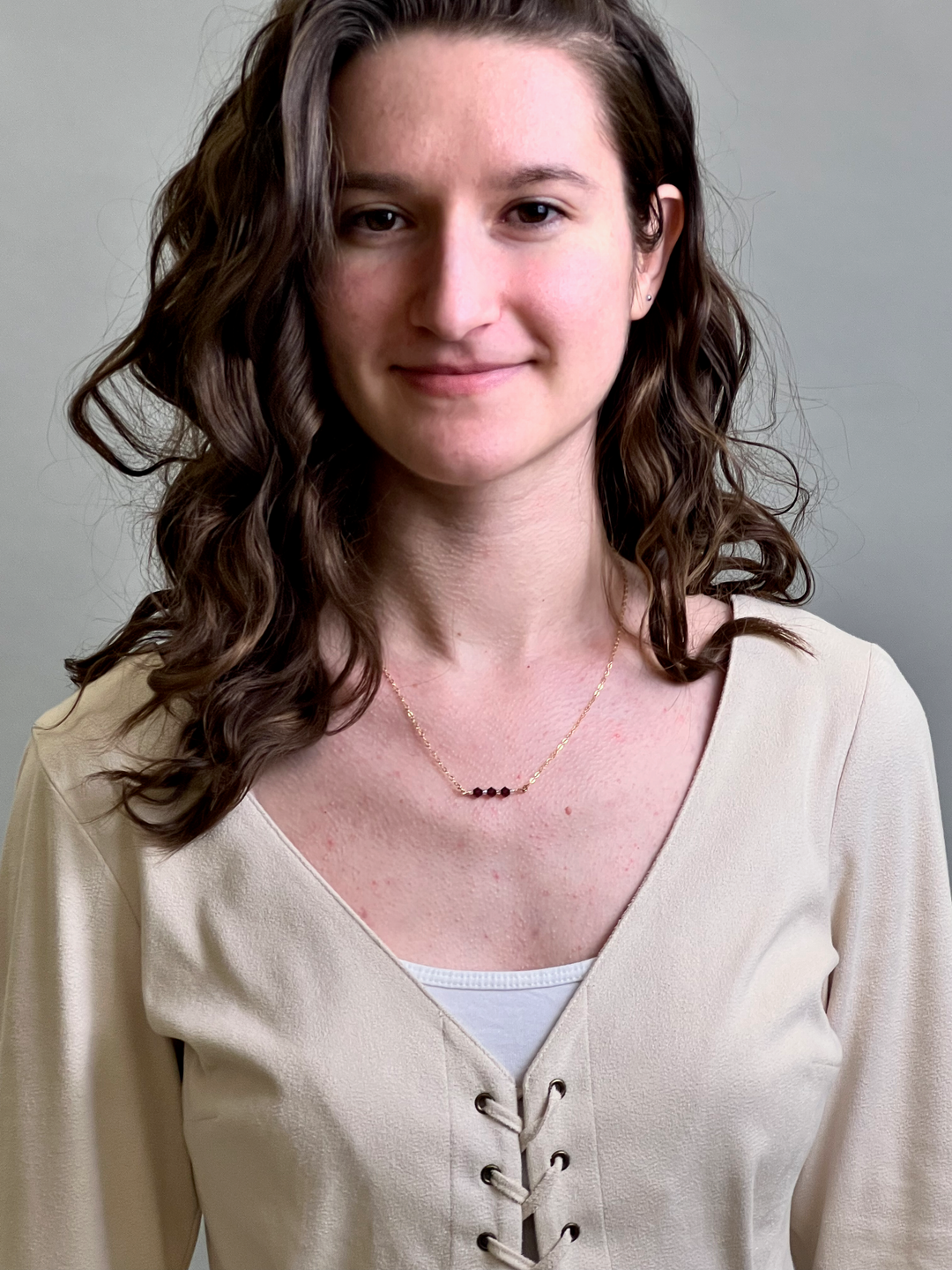 Purple Crystal Bar Necklace Hand Made Jewelry,  This Purple Crystal Bar Necklace combines minimalist vibes with a boho twist. Featuring three dazzling crystals