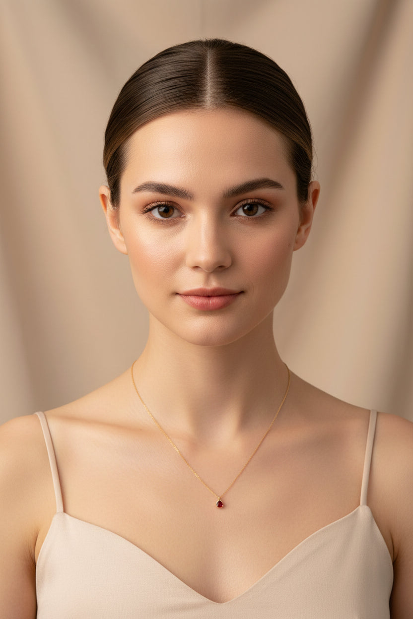January Birthstone Necklace - AR TodayCharm Jewelry Company