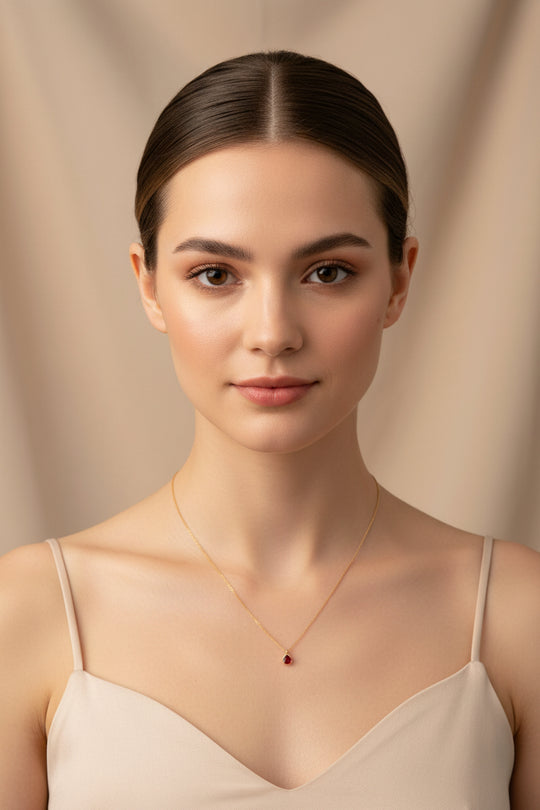 January Birthstone Necklace - AR TodayCharm Jewelry Company