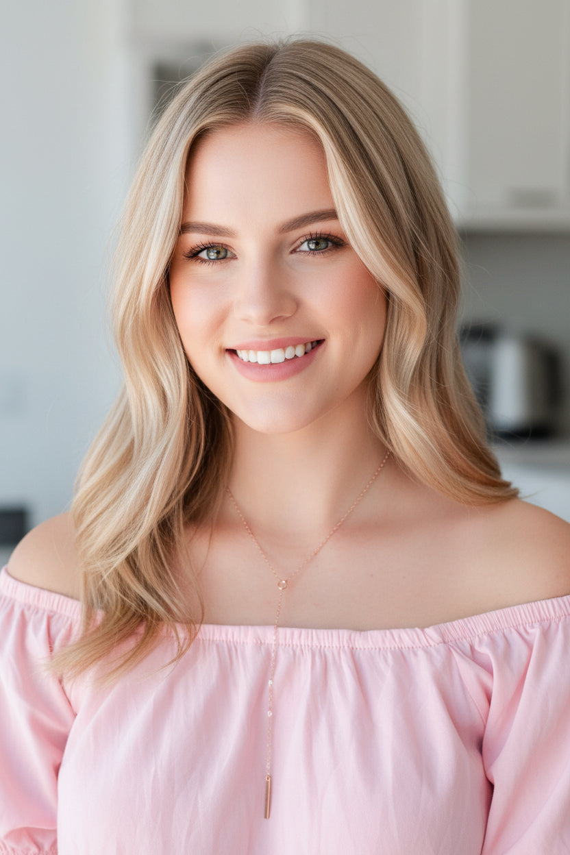 14K Gold Y Charm Necklace, our dainty 14k gold necklace features a tiny center circle and slim bar charm on 14k gold-filled chain, a charming petite minimalist 