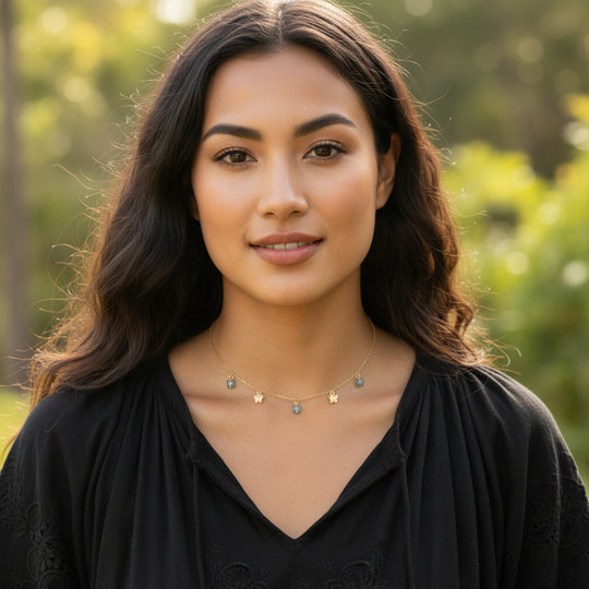 Blue & Yellow Butterfly Choker Necklace - AR TodayCharm Jewelry Company