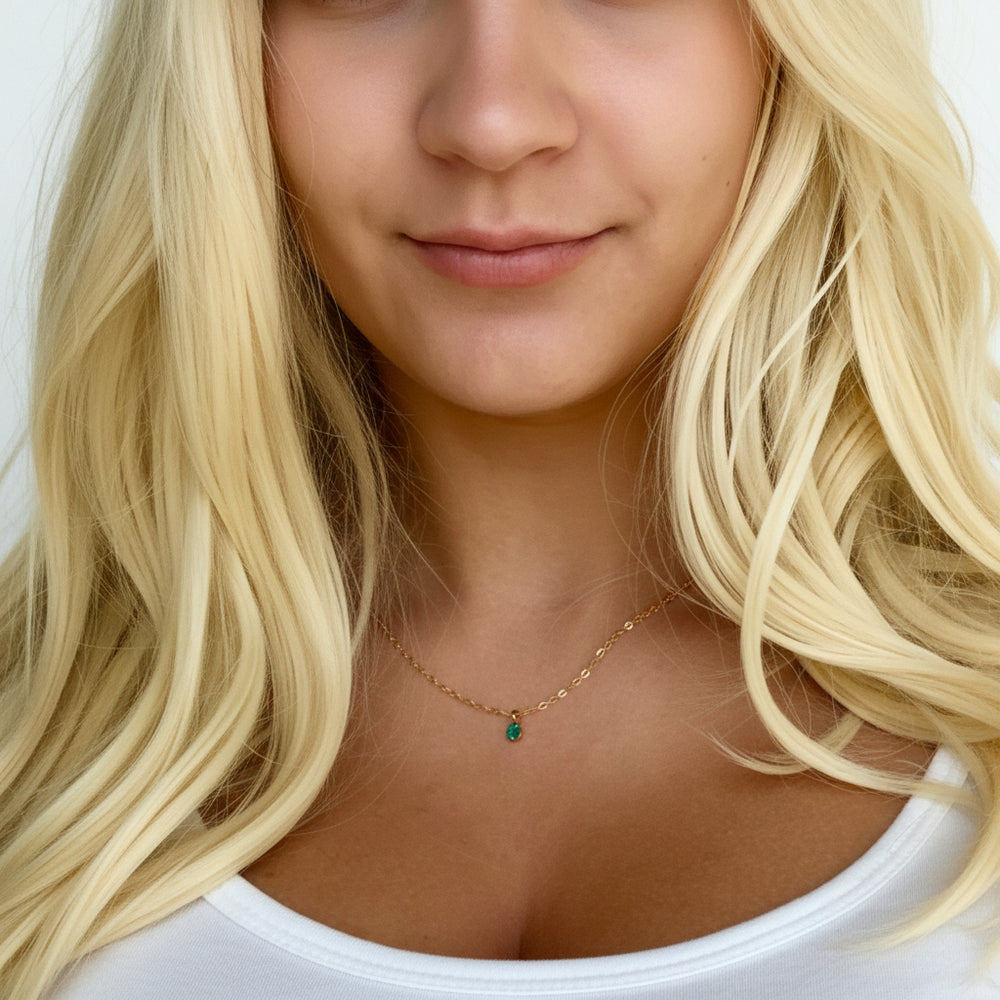 Crystal Birthstone Necklaces Jewelry Accessory