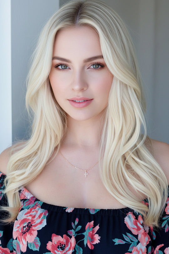 14K Gold Cubic Zirconia Cross Charm Necklace, our delicate 14k gold necklace features a small cubic zirconia crystal cross charm on a 14k gold-filled chain