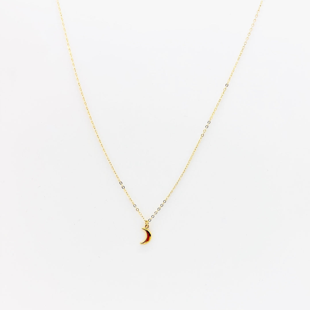 Gold Crescent Moon Necklace - AR TodayCharm Jewelry Company