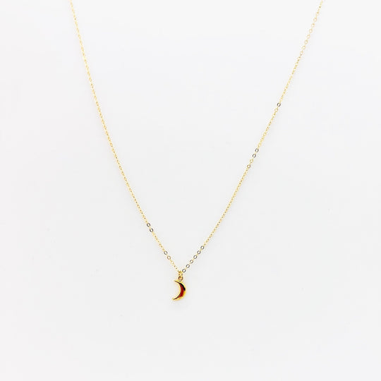 Gold Crescent Moon Necklace - AR TodayCharm Jewelry Company