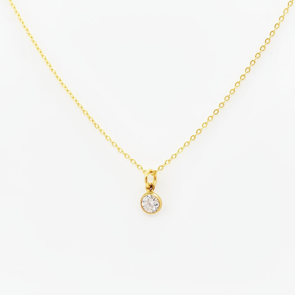 April Birthstone Necklace - AR TodayCharm Jewelry Company
