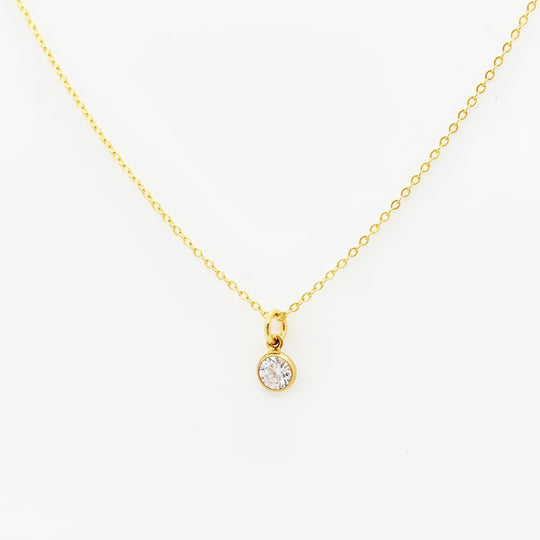 April Birthstone Necklace - AR TodayCharm Jewelry Company