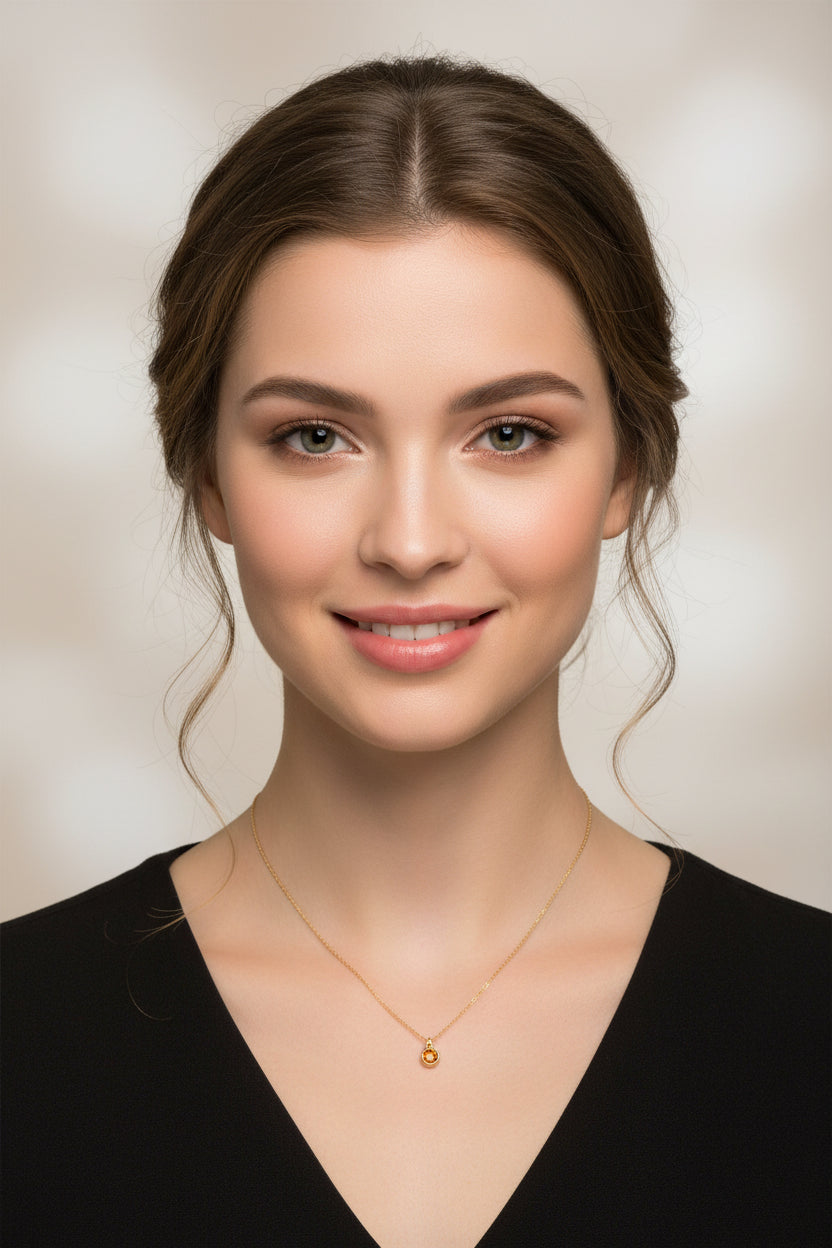 November Birthstone Necklace - AR TodayCharm Jewelry Company