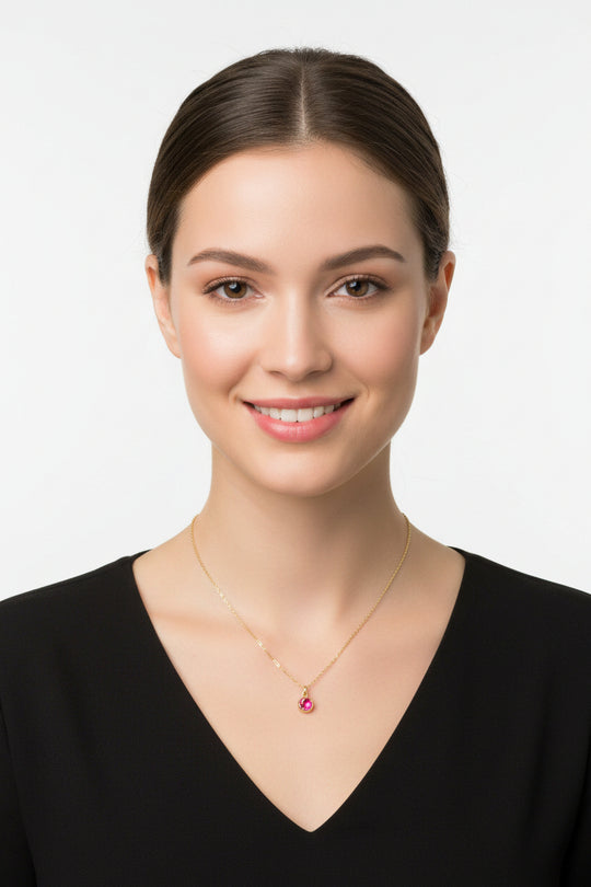 October Birthstone Necklace - AR TodayCharm Jewelry Company