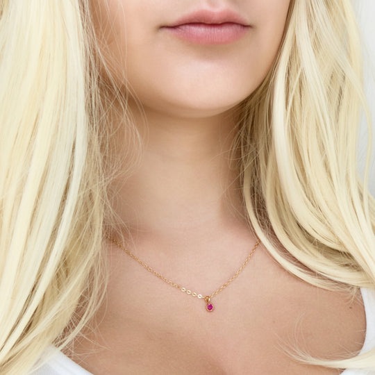 October Birthstone Necklace - AR TodayCharm Jewelry Company