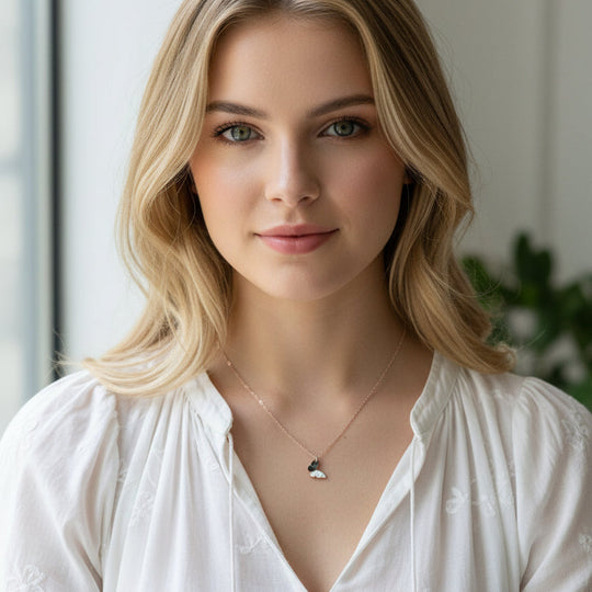 Sterling Silver Butterfly Charm Necklace