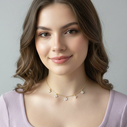 Prism Crystal Heart Necklace