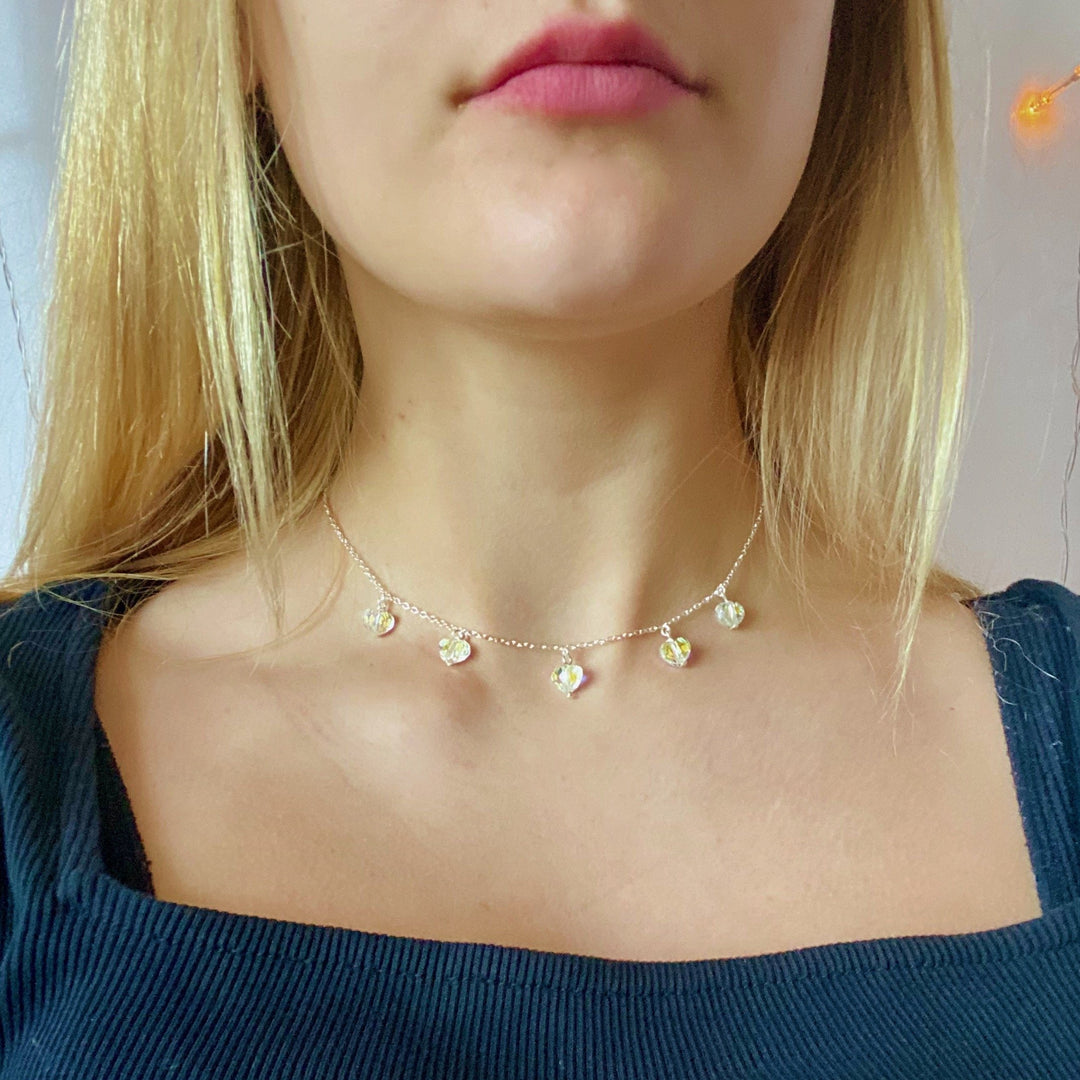 Prism Crystal Heart Necklace